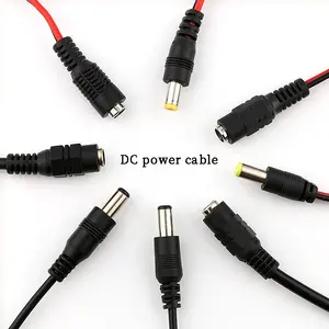 5521 kabel daya dc ekstensi perempuan ke laki-laki 5.5*2.5/5.5*2.1 dc steker daya 5521 5525 kabel daya dc laki-laki perempuan