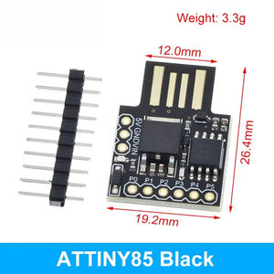 แผงวงจรดิจิทัลสำหรับการพัฒนาระบบ Kickstarter TINY85สีน้ำเงินสีดำโมดูลสำหรับ IIC <span class=keywords><strong>I2C</strong></span> USB - Product Image 5