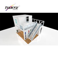 Stand d'exposition à deux niveaux TIANYU, stand à deux étages, fabrication personnalisée, unité modulaire en aluminium, structure professionnelle pour événements