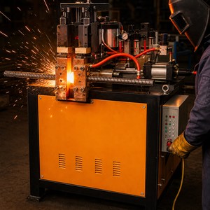 Machine de soudage par éclatement automatique durable UN 150 pour barres d'armature de 10 à 32 mm, équipement de construction et d'infrastructure - Product Image 1