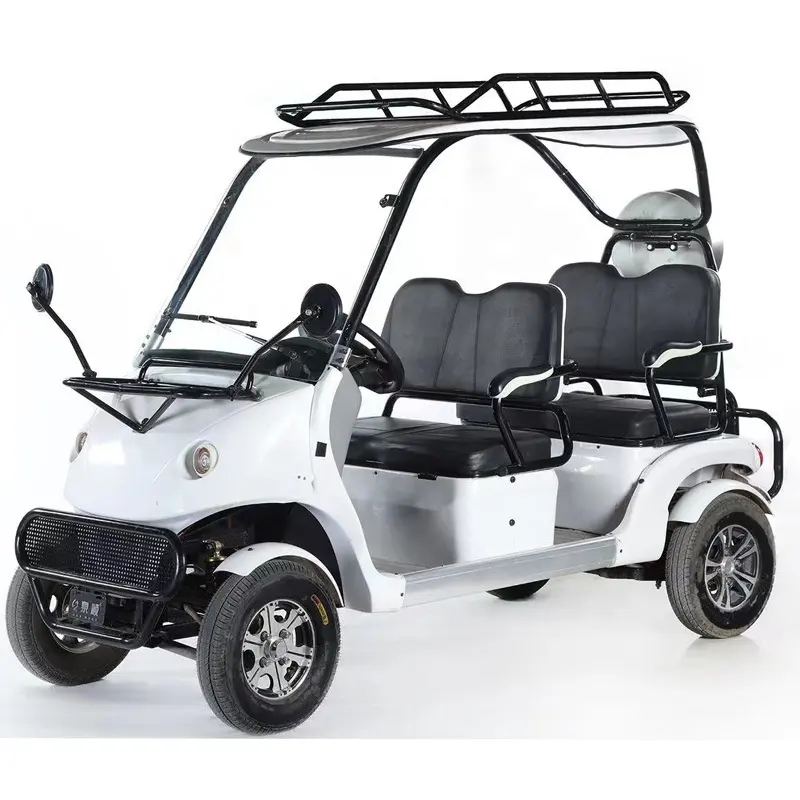 Yüksek kaliteli katlanır elektrikli araçlar lityum pil 500W 60V düşük hızlı elektrikli araç yaşlı 4 tekerlekler için Golf arabası