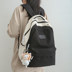 Lightweight Fashion <b>School</b> <b>Backpack</b> Unisex <b>Waterproof</b> Nylon Zipper Closure Travel Rucksack Sports High <b>School</b> - Product Image 2