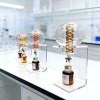 Soporte Transparente Personalizado Preensamblado para Tubos de Ensayo de Acrílico, Suministros de Laboratorio, Exhibidor Centrífugo de Inspección