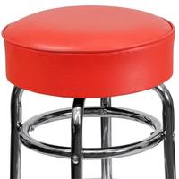 Tabouret de bar pivotant à 360° de luxe moderne, structure en métal chromé, réglable, qualité commerciale, chaise d'îlot de cuisine, tabouret personnalisable avec logo