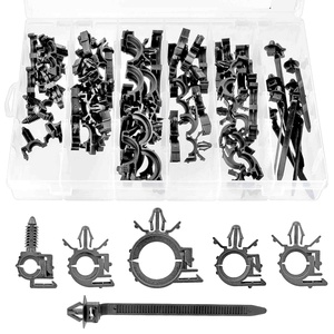 通用汽车用60pcs汽车线材走线夹紧固件盘绕分类套件 - Product Image 2
