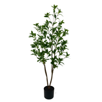 Árbol Artificial de Pieris Japonica de 1.2m (4 pies), Planta Artificial de Andromeda Japonesa, Ecológica y de Lujo para Interiores, Hogar, Oficina, Hotel, Venta al Por Mayor