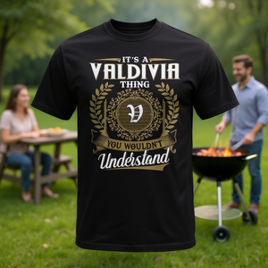 Valdivia Thing T-Shirt en coton noir pour homme, cadeau pour la fête des pères - Product Image 3