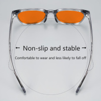 Lunettes anti-lumière bleue personnalisées Sunray avec logo, monture carrée pour visage en forme de losange, faible MOQ, haute qualité pour ordinateurs