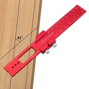 3Pcs 16/20/30 pouces Règle de poche de précision Règle à glissière en métal Règle à tracer en pouce et métrique de type T Règle carrée en T Track - Product Image 5