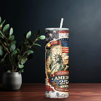 Thermos isotherme personnalisé en acier inoxydable, 250e anniversaire, écologique, durable, 20 oz, design imprimé UV, livraison gratuite aux États-Unis