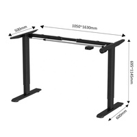 Cadre de bureau ergonomique moderne Bureau électrique assis-debout élévateur avec réglage en hauteur Bureau électrique debout