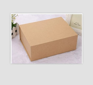Caja de papel kraft magnético natural, marrón, de lujo, juego de Cajas de Regalo - Product Image 1