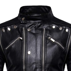 Veste de moto en cuir véritable pour femme personnalisable, imperméable et légère - Product Image 3