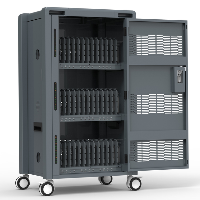 USB Type-C 36 Bay Mobile Computer Tablet Charging Cart for 15.6 Inch Laptops & Ipads New Educational Equipment for Schools