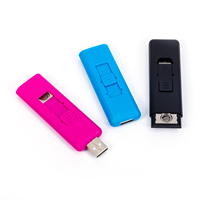 Allume-cigare électronique portable, nouveau, Rechargeable USB avec logo personnalisé, coupe-vent