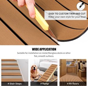HEROES 60-65 Revêtement de sol pour bateau Shore C Brown Eva Foam - Product Image 2