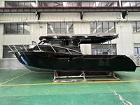 Bateau de pêche en aluminium Profisher de 9,6 m de long, bateau de pêche de loisir certifié à grande vitesse, petit bateau de pêche à vendre, marque Poseidon