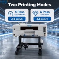 Nouvelle machine d'impression UV DTF semi-automatique à 3 têtes XP600, fabricant d'imprimantes d'autocollants de transfert imperméables