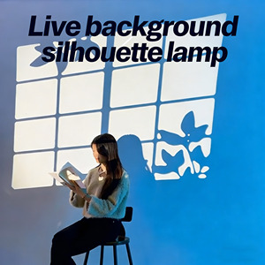 <span class=keywords><strong>Projecteur</strong></span> d'effets artistiques haut de gamme pour fenêtre avec refroidissement silencieux, anti-tiraillement, 24 <span class=keywords><strong>diapositives</strong></span> Gobo et contrôle Bluetooth - Product Image 1