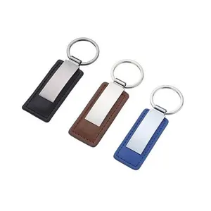 Leather Keychain Luxury Blanks Strap Bright Colors Logo Personalized Custom Braid Mini Leather Keychain For Car