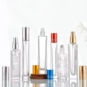 ขวดแก้วน้ำหอมขนาด 10 มล. 15 มล. แบบแยกชิ้น ขวดโรลออนสำหรับน้ำมันหอมระเหย ขวดสเปรย์น้ำหอมแก้วพร้อมฝาสเปรย์ - Product Image 3