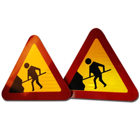 Triangle d'avertissement de haute qualité Qualité d'ingénierie Trafic réfléchissant Panneau de sécurité routière Signes de danger réfléchissants