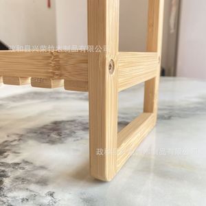 Bamboo Double Layer <b>Desktop</b> <b>Shelf</b> 2 Tier Multipurpose Storage Rack For Kitchen Bathroom Living Room Balcony - Product Image 3