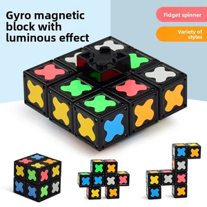 Giocattolo Luminoso al Buio e Fidget Spinner, Cubo Magnetico 3D, Blocchi da Costruzione, Gioco Educativo STEM - Product Image 4