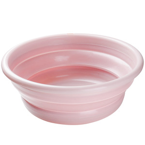 Foldable Plastic Basin Round Portable Thickened For Dormitory Washing - Product Image 5