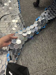 Nuovo Costume da Robot Specchio 2023, Costume da Uomo Specchio Argentato per Spettacoli, Performance, Club, DJ, Danza - Product Image 5