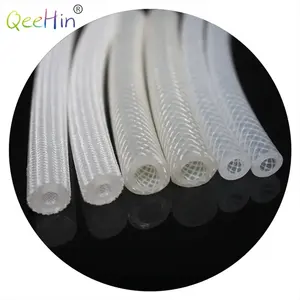 Customization high pressure resistant silicone tubing transparent braided hose pipe silicone rubber tube