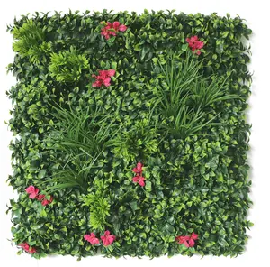 पूर्ण तीन आयामी कृत्रिम हरे रंग की दीवार प्रणाली की खड़ी बगीचे की दीवार