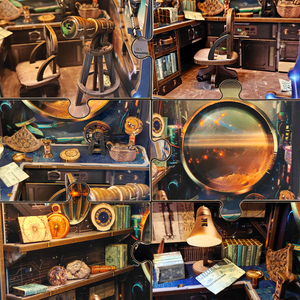 Kit de puzzle 3D en bois DIY Thème Institut d'Astronomie Créative avec lumière LED – Maquette d'<span class=keywords><strong>architecture</strong></span> miniature - Product Image 3