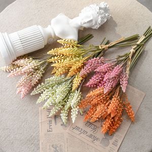 Bouquet de fleurs artificielles CallaFloral en plastique pour décoration intérieure, blanc, jaune, orange, rose, style Ins MW13107 - Product Image 1