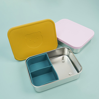 Nouvelle boîte à lunch pliable en silicone pour bébés et enfants, sans BPA, compatible lave-vaisselle, certifiée CE, récipient alimentaire