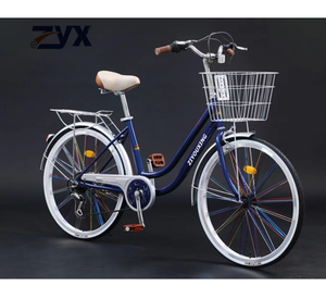 <span class=keywords><strong>Bicicleta</strong></span> Urbana de 26 Pulgadas para <span class=keywords><strong>Mujer</strong></span>, Venta al Por Mayor de Fábrica, <span class=keywords><strong>Bicicleta</strong></span> Urbana de Acero con Alto Contenido de Carbono, <span class=keywords><strong>Bicicleta</strong></span> Clásica <span class=keywords><strong>Vintage</strong></span> con Cesta - Product Image 6