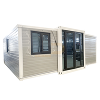 Maison modulaire hors réseau pour une vie durable, préfabriquée, portable, extensible, en conteneur de 20 pieds ou 40 pieds