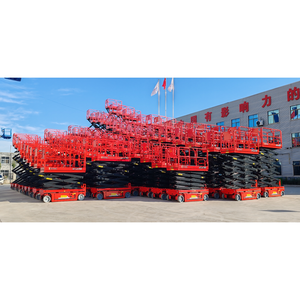 Plataforma Elevadora Eléctrica Pequeña, Autopropulsada, Tipo Tijera, Hidráulica, Escalera Aérea, Camión Elevador para Construcción - Product Image 5