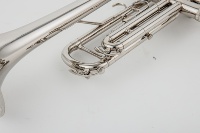 Brass Nickel Plated Finish Rust Resistant BB Tone Trumpet with 3-Piston Stainless Steel Valves for Beginners to Professionals