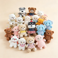 Peluches de 8 pouces pour machine à griffes, poupées en peluche pour distributeur automatique, jouets suspendus en peluche animaux