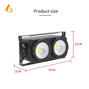 Luces de escenario con 2 cabezales de lámpara 2x100W COB LED DMX512, luz blanca cálida, luz blanca fría, adecuadas para bares, bodas, fiestas. - Product Image 5