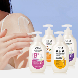 Loción Corporal con Ácido de Frutas y Vitamina C 450ml, Leche Hidratante y Blanqueadora con Cápsulas de VC para Uso Nocturno <span class=keywords><strong>en</strong></span> Todo Tipo de Piel - Product Image 1