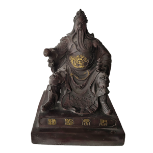 Guan Gong Figure Statue en <span class=keywords><strong>bronze</strong></span> <span class=keywords><strong>ou</strong></span> en <span class=keywords><strong>laiton</strong></span> pour la décoration de la maison Les tailles peuvent être personnalisées - Product Image 3