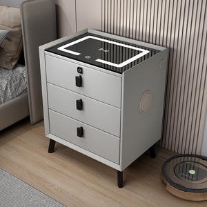 Eenvoudige Meubels Massief Hout Smart Nightstands Groothandel Goedkope Slaapkamer Meubelen Lade Opslag Smart Nachtkastje - Product Image 3