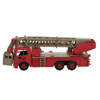CUPUZ Rompecabezas de Papel 3D de Camión de Bomberos Clásico Europeo, Kit de Construcción de Modelo de Camión de Bomberos Vintage para Niños y Adultos, Regalo Educativo