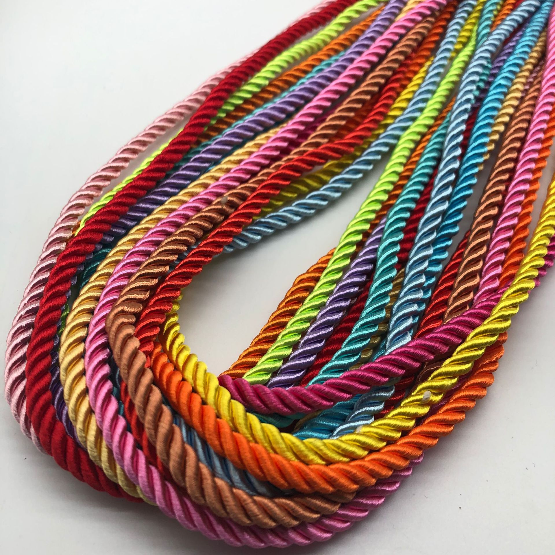 cotton twisted rope macrame cotton cord twisted cotton rope 20mm macrame cord 4mm