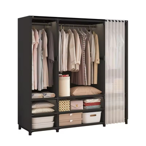 Armario Moderno de Acero Independiente Multicapa para Dormitorio, Armario Portátil de Tela para <span class=keywords><strong>Apartamentos</strong></span> y Hoteles - Product Image 2