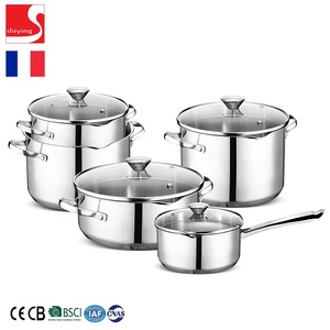 <span class=keywords><strong>Set</strong></span> di pentole in acciaio inossidabile da cucina antiaderente pentole e padelle per cucina a induzione in Francia - Product Image 4