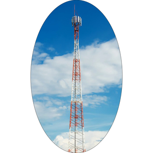 20M 120M <span class=keywords><strong>4</strong></span>-Poot Gegalvaniseerde Stalen Roostertoren Voor 5G Magnetron & Tv Signaaloverdracht - Product Image 1