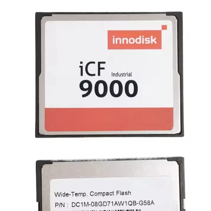 Innodisk ICF9000 CF 8G kartu penyimpanan peralatan mesin CNC medis SLC rentang suhu lebar kelas industri